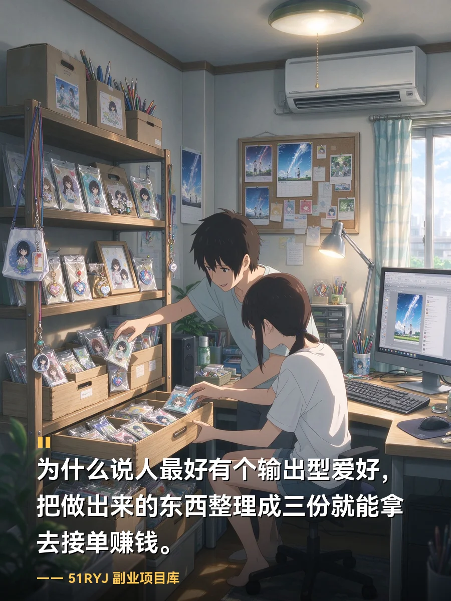 为什么说人最好有个输出型爱好？把做出来的东西整理成三份，就能拿去接单赚钱