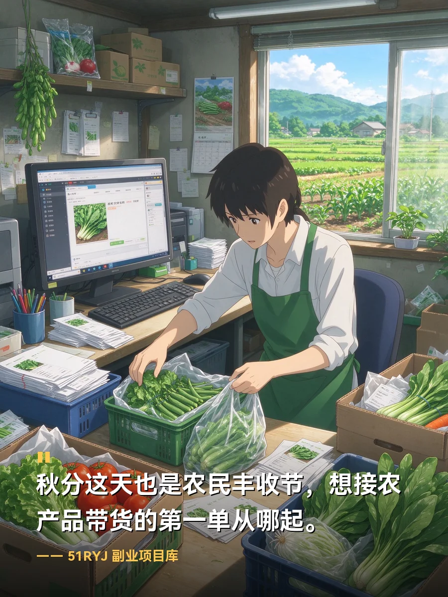 秋分这天也是农民丰收节：想接农产品带货的，第一单从哪起