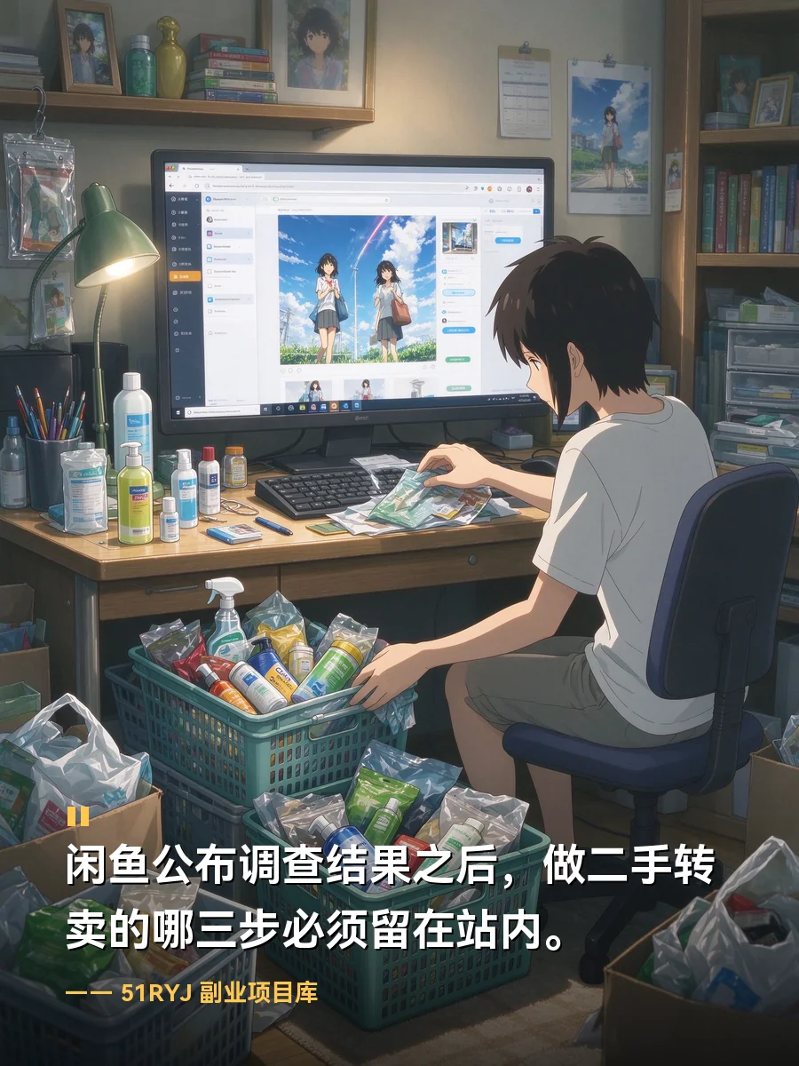 闲鱼公布调查结果之后：做二手转卖的，哪三步必须留在站内