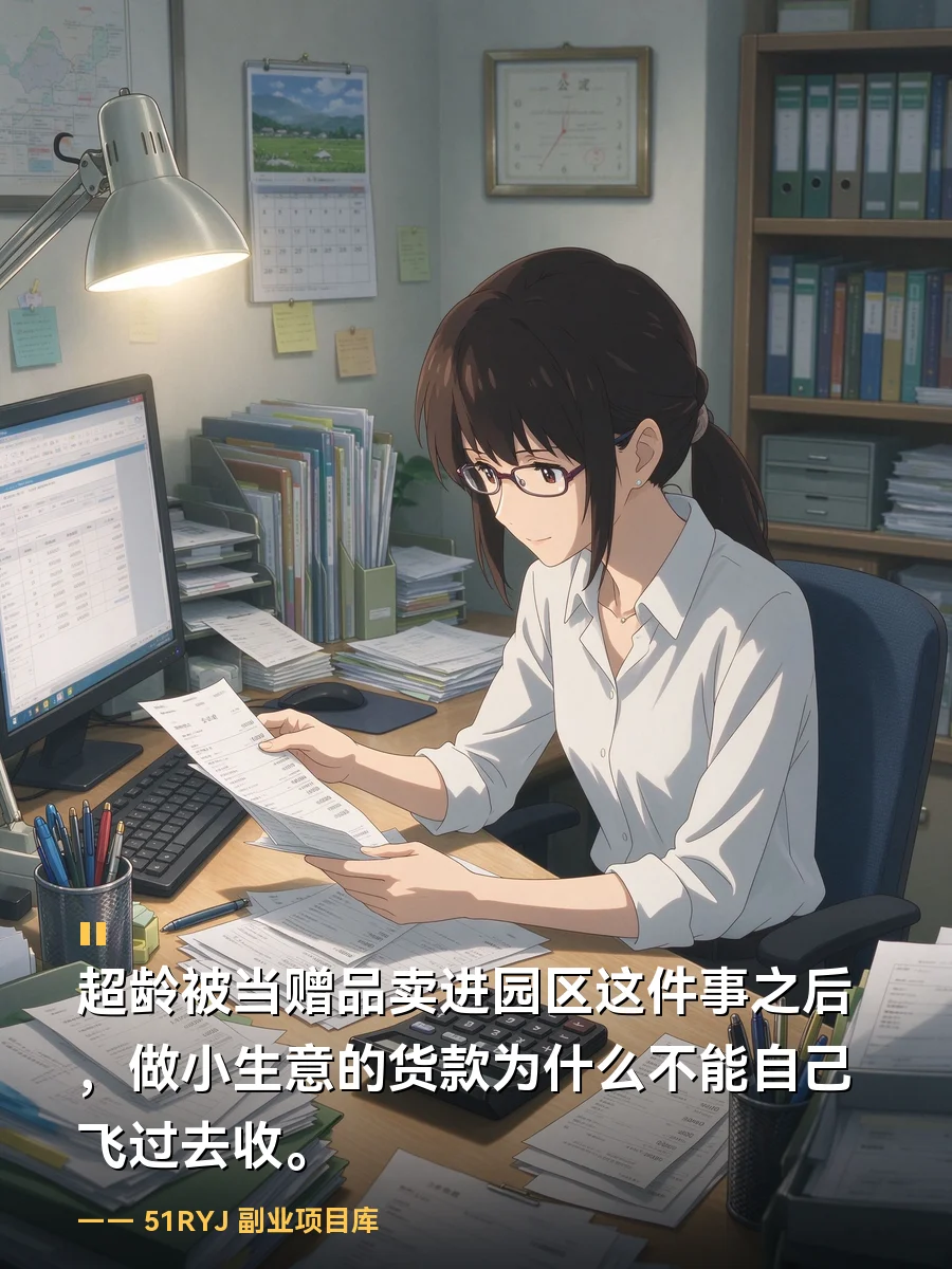 超龄被当赠品卖进园区这件事之后：做小生意的货款，为什么不能自己飞过去收