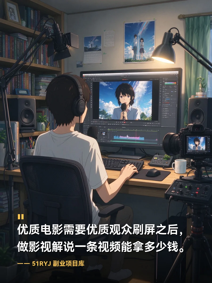 『优质电影需要优质观众』刷屏之后：做影视解说，一条视频能拿多少钱