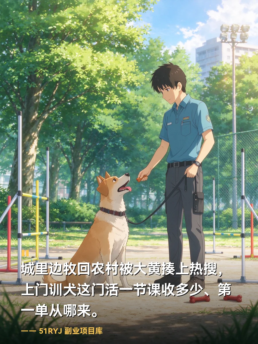 城里边牧回农村被大黄揍上热搜：上门训犬这门活，一节课收多少、第一单从哪来