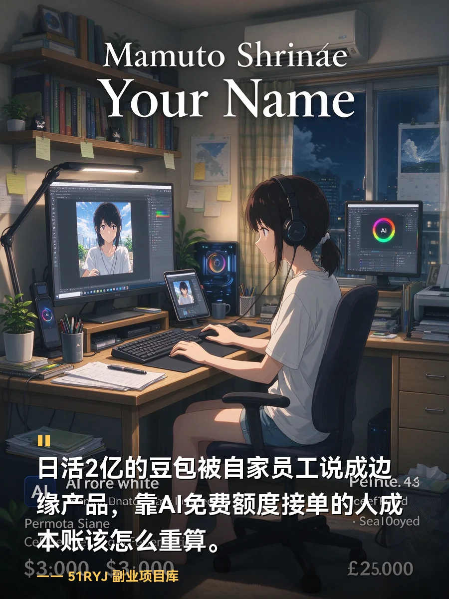 日活 2 亿的豆包被自家员工说成「边缘产品」：靠 AI 免费额度接单的人，成本账该怎么重算