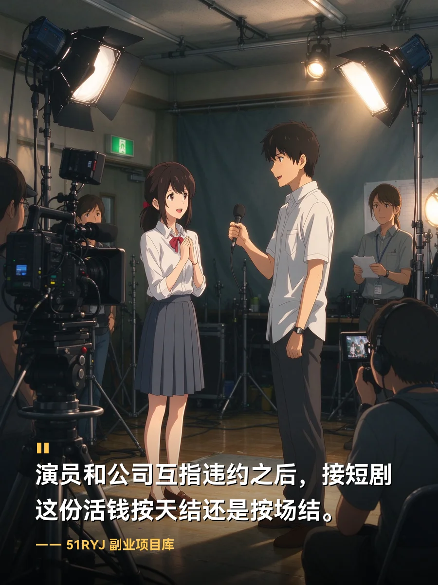 演员和公司互指违约之后：接短剧这份活，钱按天结还是按场结