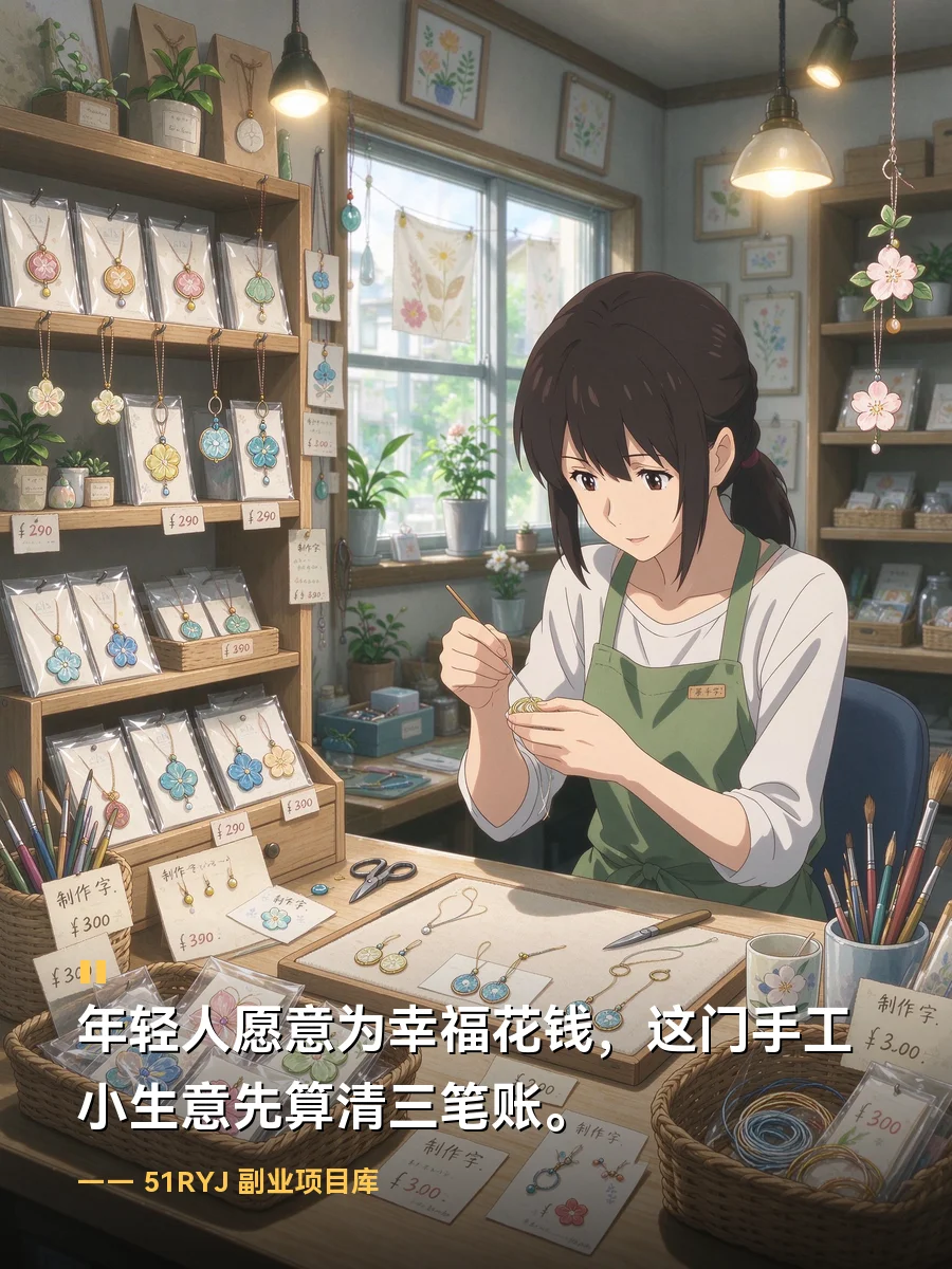 年轻人愿意为幸福花钱，这门手工小生意先算清三笔账