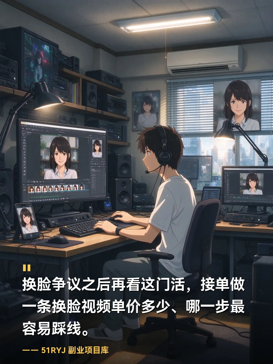 换脸争议之后再看这门活：接单做一条换脸视频，单价多少、哪一步最容易踩线