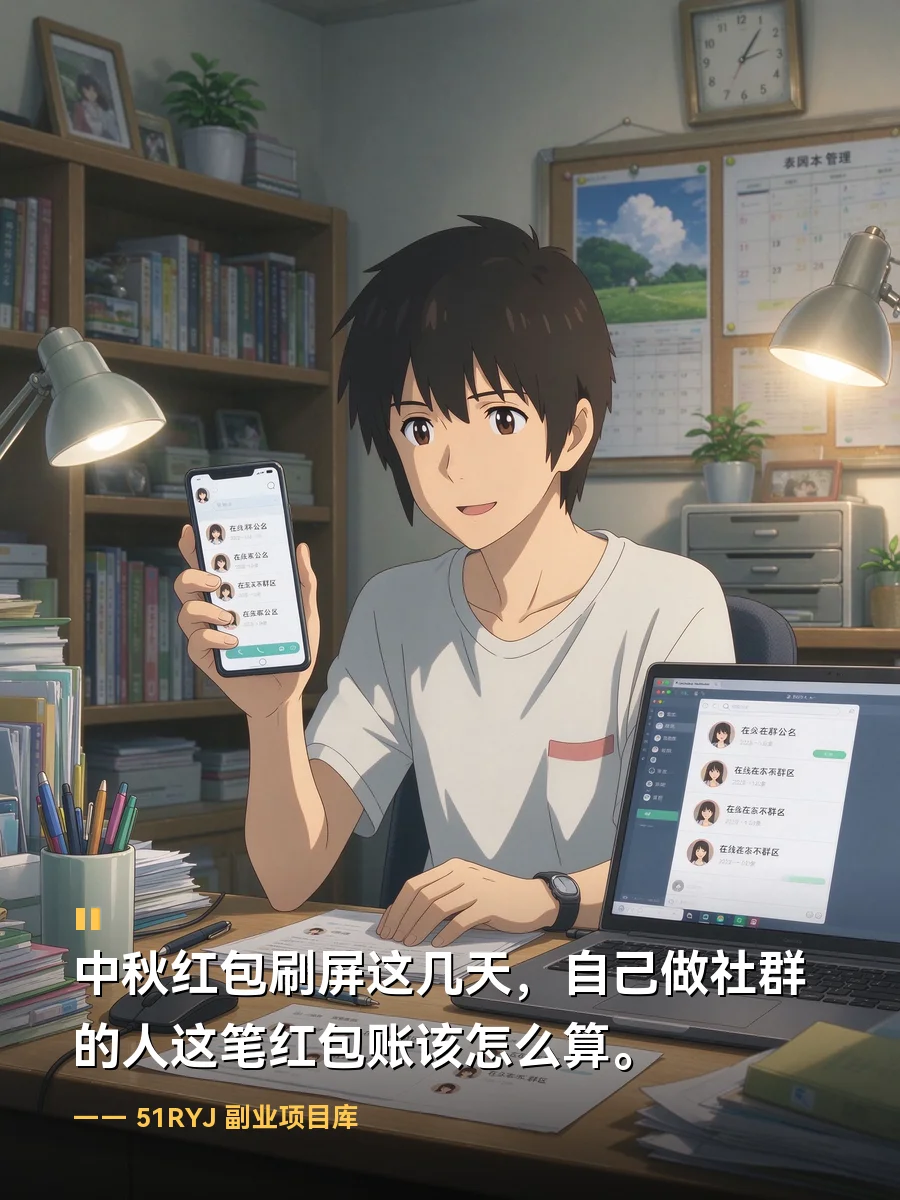 中秋红包刷屏这几天，自己做社群的人这笔红包账该怎么算