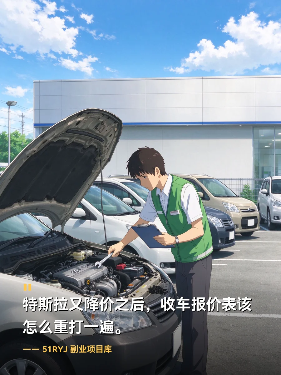 特斯拉又降价之后，收车报价表该怎么重打一遍
