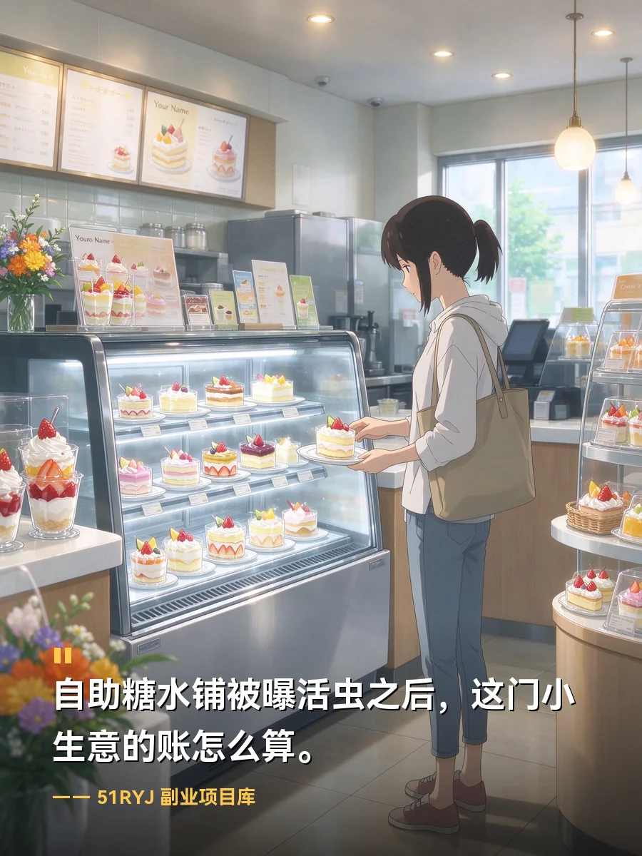 自助糖水铺被曝活虫之后，这门小生意的账怎么算