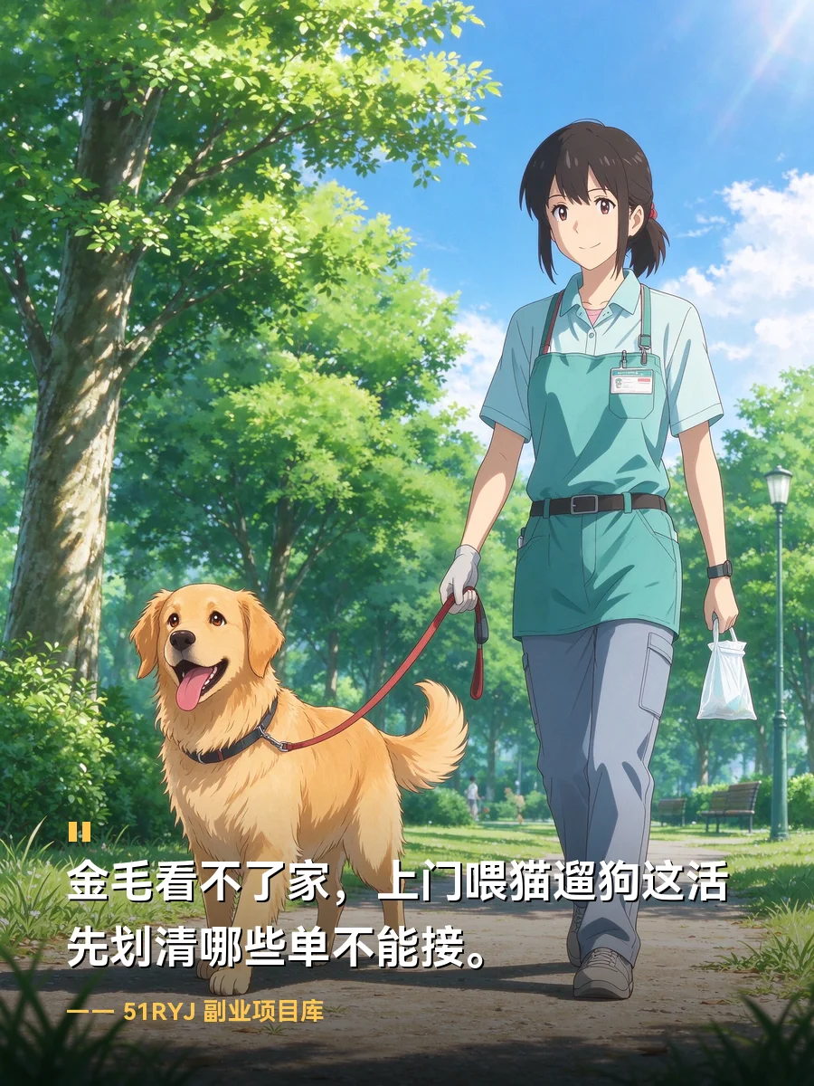 金毛看不了家，上门喂猫遛狗这活先划清哪些单不能接