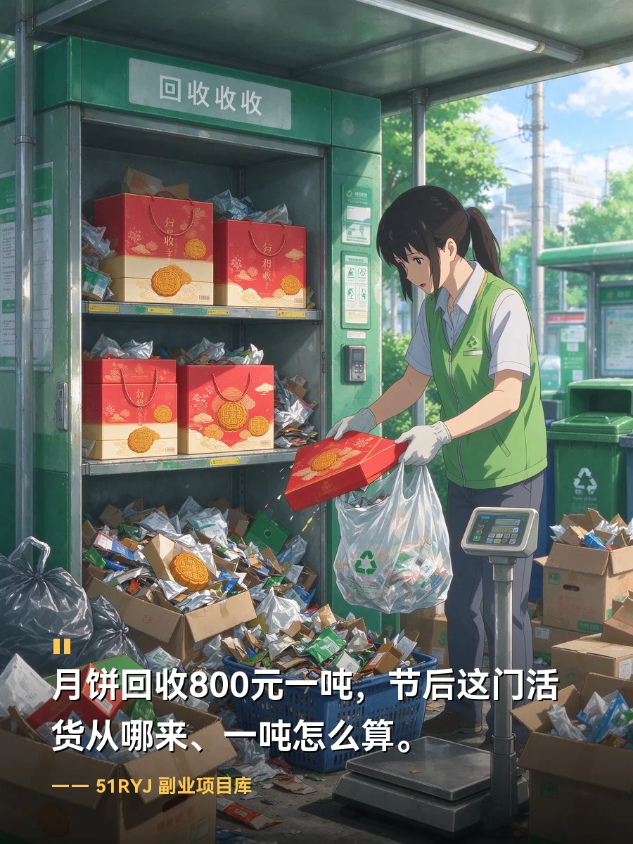 月饼回收800元一吨：节后这门活，货从哪来、一吨怎么算