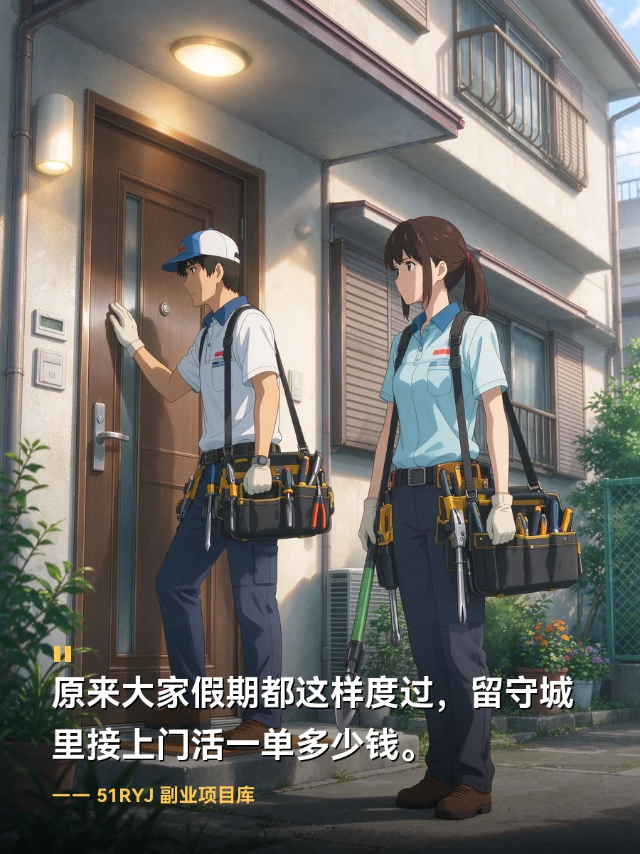 原来大家假期都是这样度过的：留守城里接上门活，一单多少钱