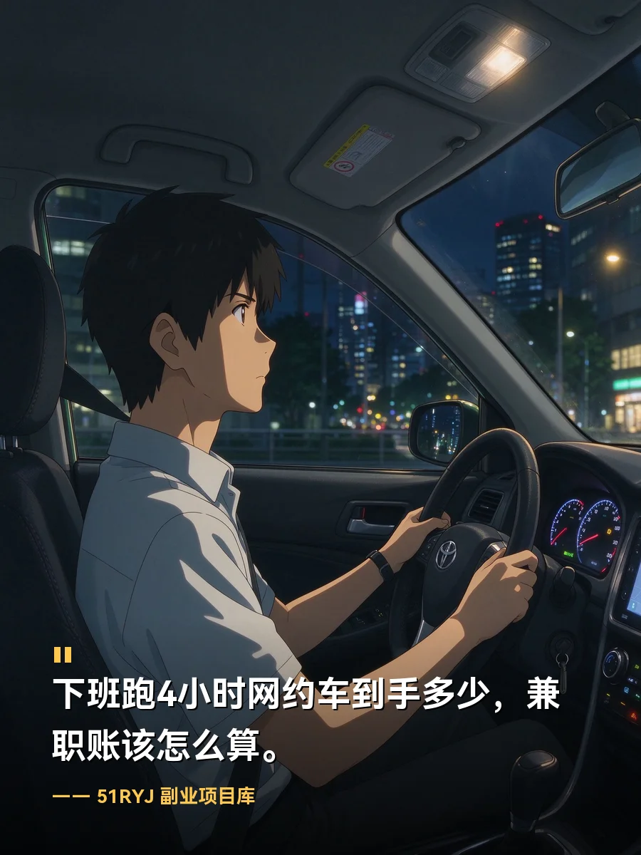 下班跑4小时网约车到手多少：婚姻里的那份兼职账该怎么算