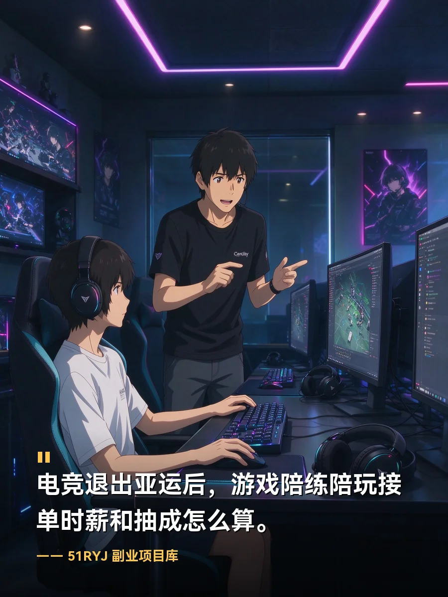 电竞退出亚运之后：靠游戏陪练陪玩接单，时薪和抽成怎么算