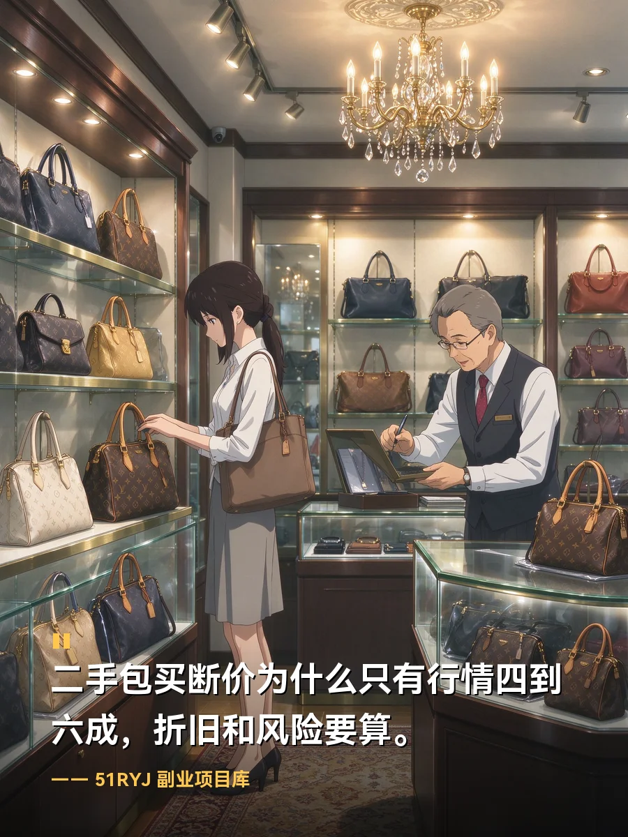 月薪五万该不该买两万包，二手包买断价为什么只有行情四到六成