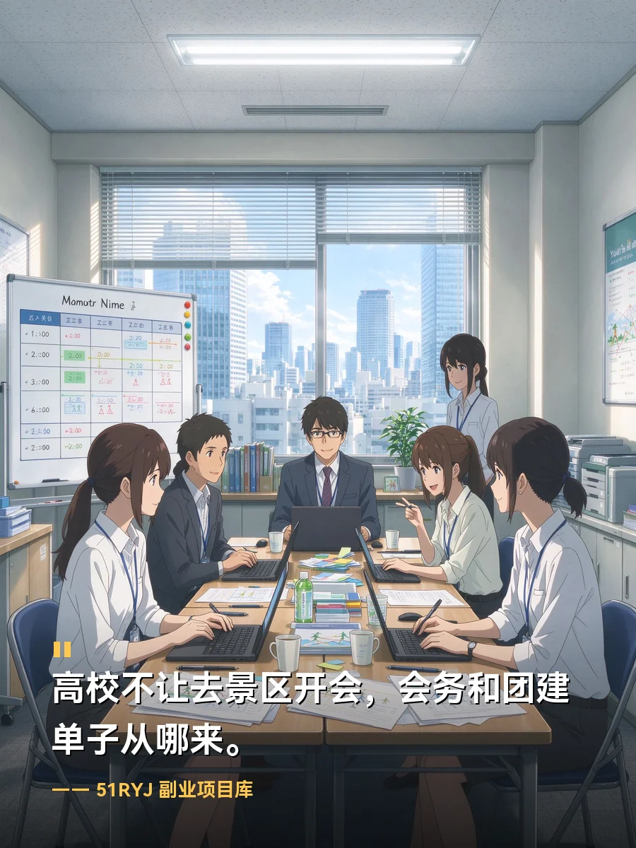 高校不让去景区开会，靠会务和团建吃饭的单子从哪来