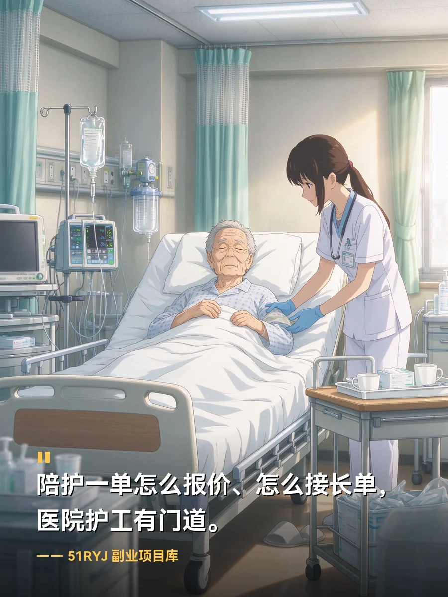 医院护工劝你别太心疼爹妈：陪护一单怎么报价、怎么接长单