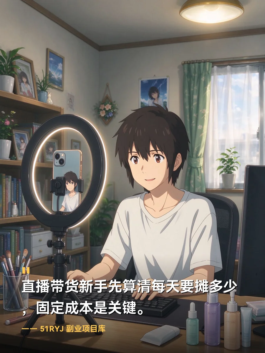 直播带货赚多少钱算够，新手先算清每天要摊多少