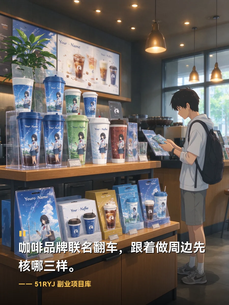咖啡品牌两个月两次联名翻车，跟着做周边先核哪三样
