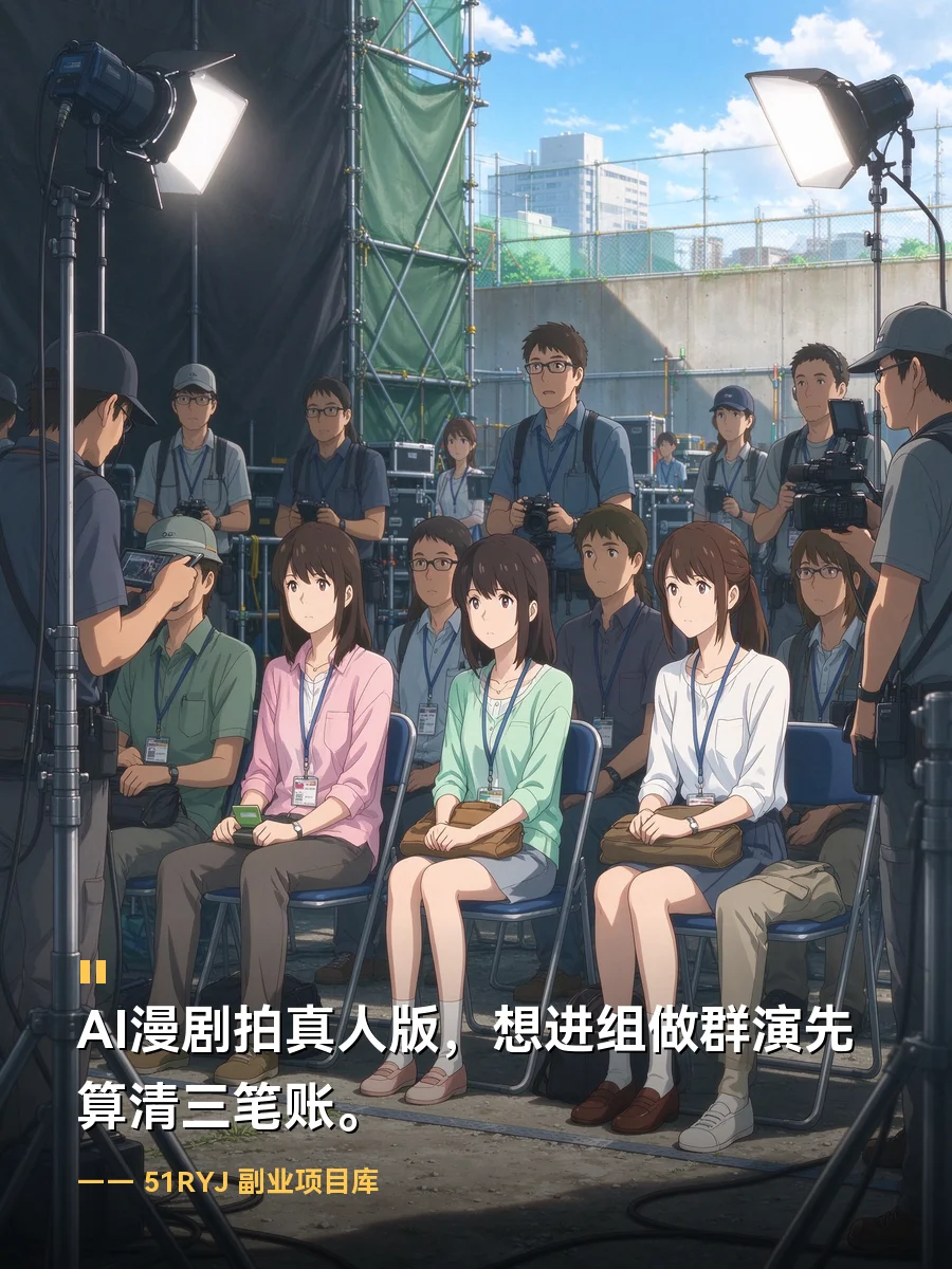 AI漫剧开始拍真人版，想进组做群演先算清这三笔