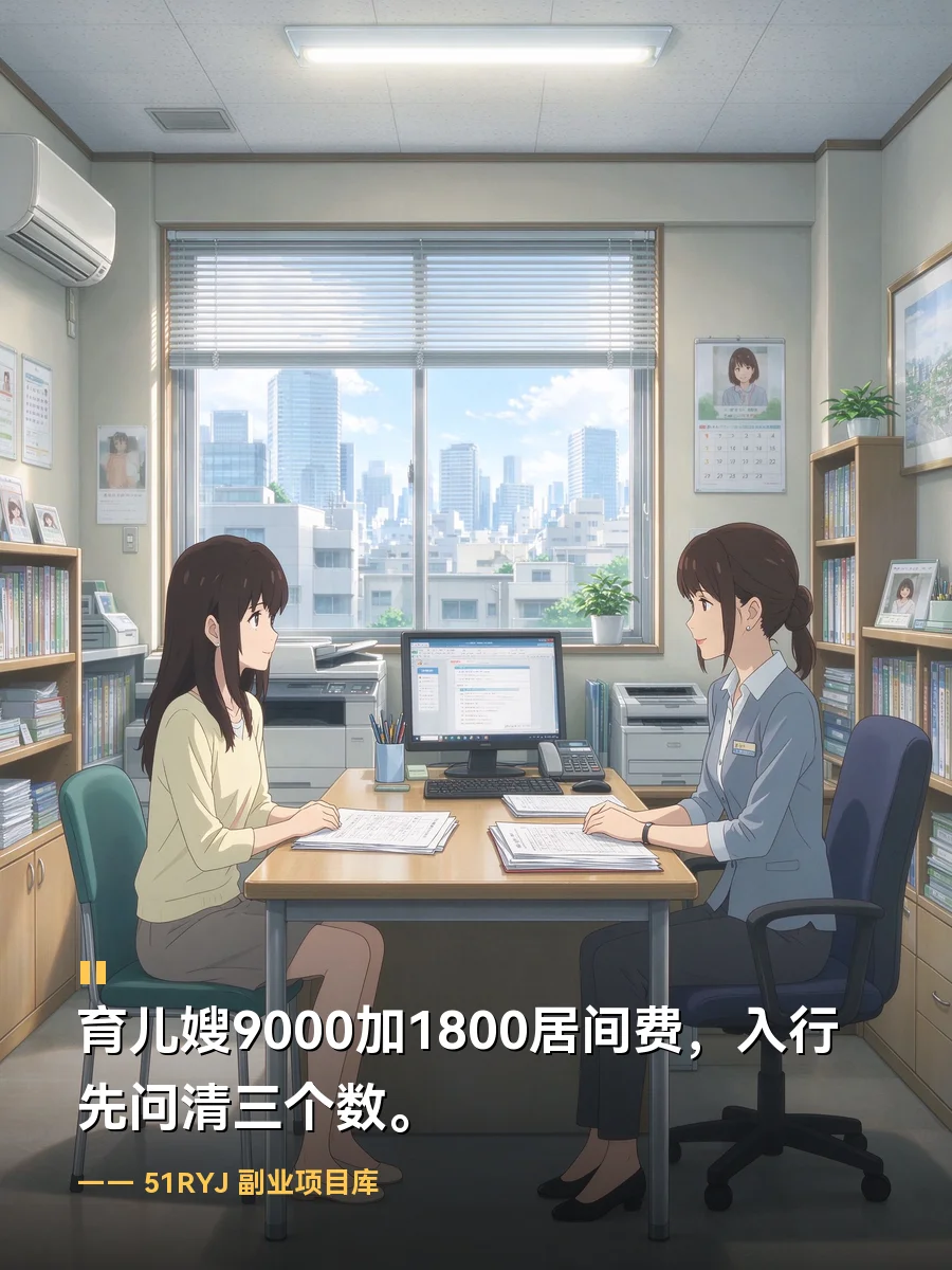 育儿嫂9000元工资加1800元居间费：入行先问清哪三个数