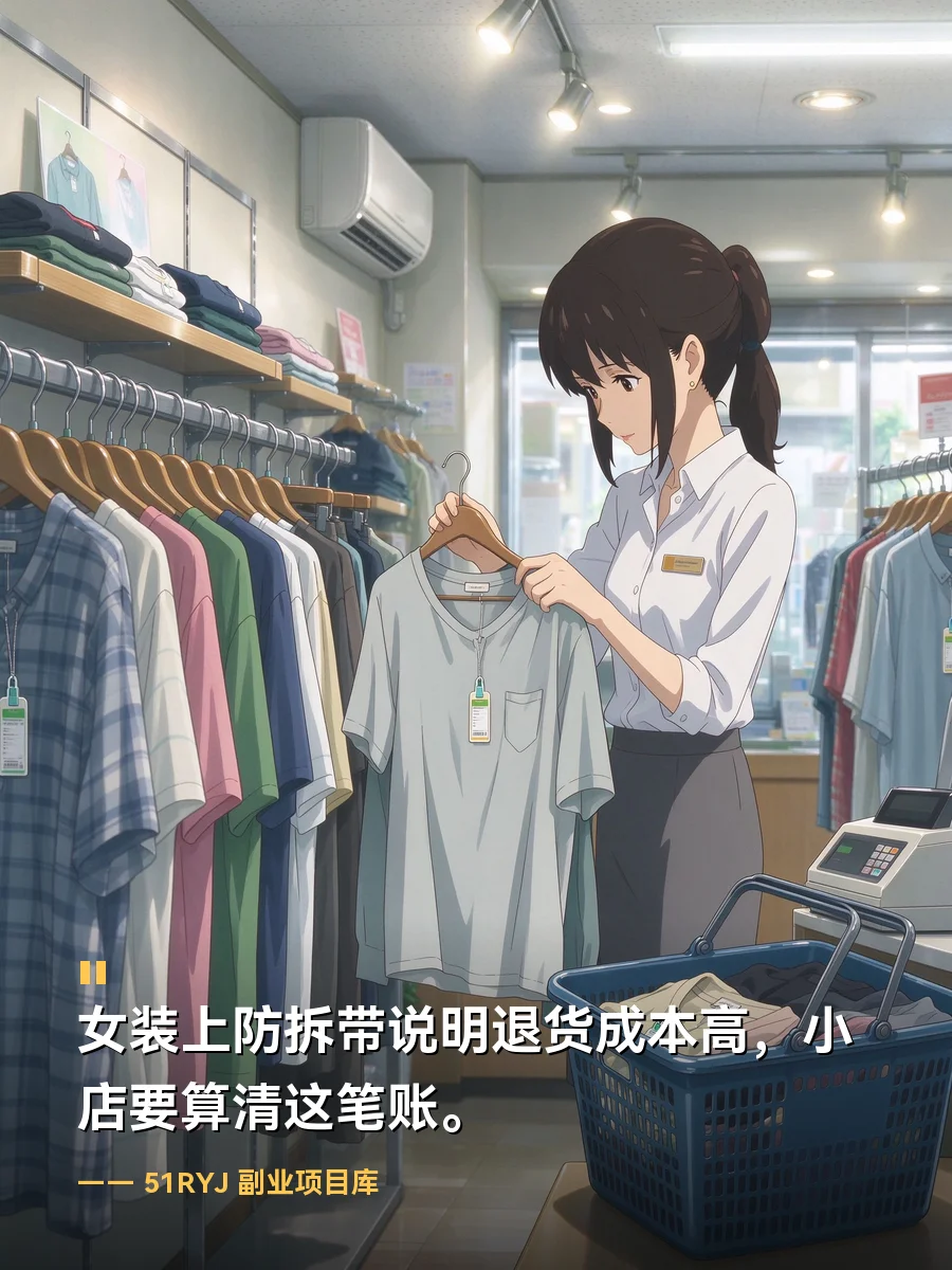 女装都要上防拆带了：开小店卖衣服，退货成本怎么算