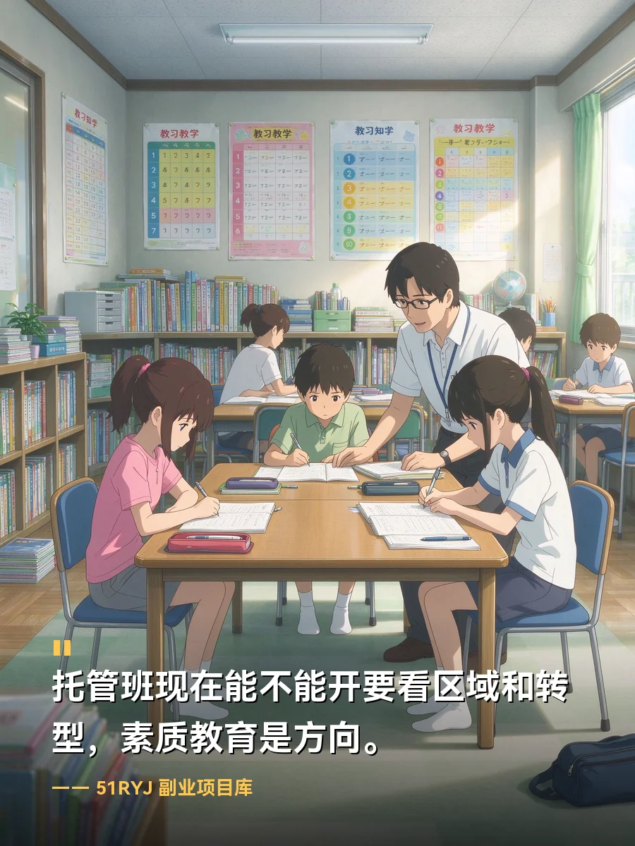 入学人数腰斩，托管班这门活现在还能不能开