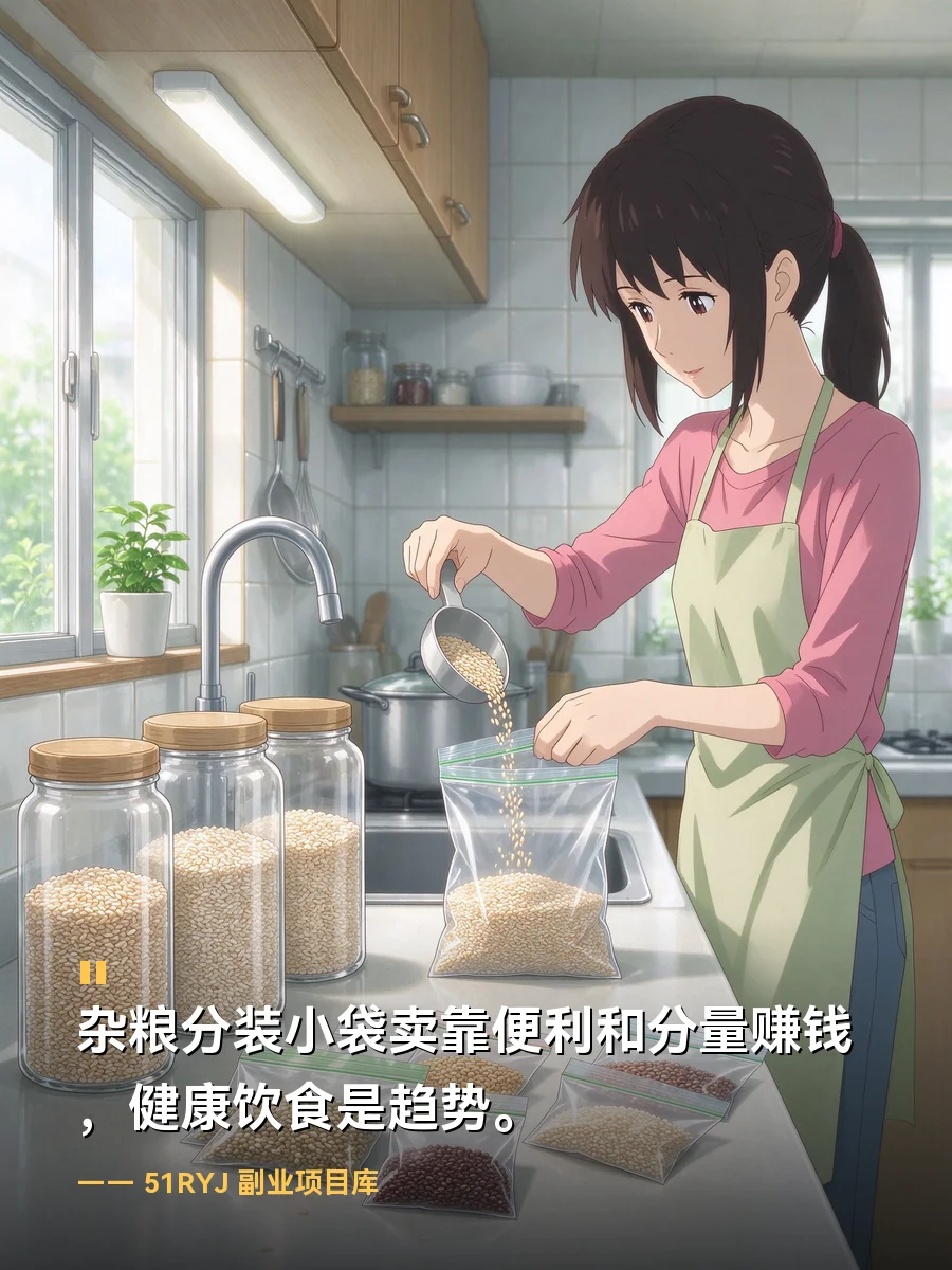 把晚餐主食换成杂粮这件小事，分装成小袋卖能剩几块钱