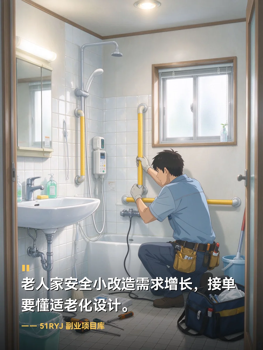 凌晨邻居一分钟赶到之后，老人家的安全小改造怎么接单