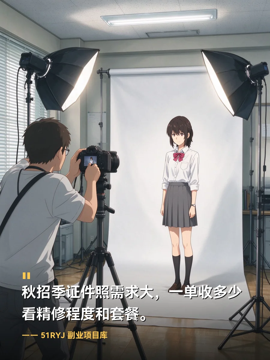 2001和2026找工作对比，秋招拍求职证件照一单收多少