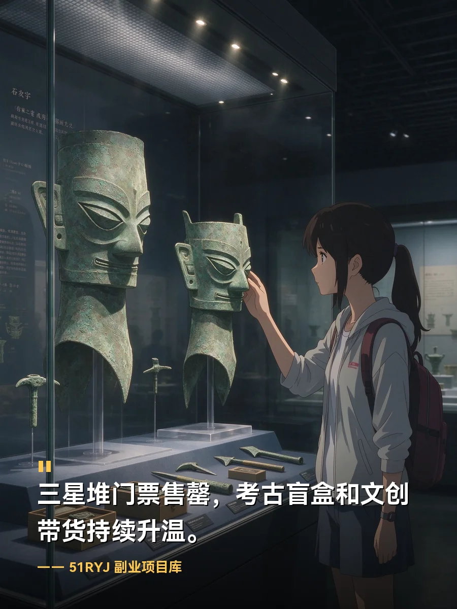 三星堆门票6天售罄，考古盲盒文创带货持续升温