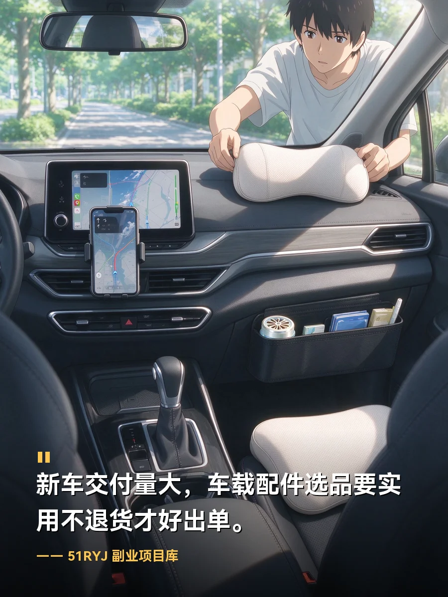 50万新车刚交付，车载配件哪些品好出单不退货