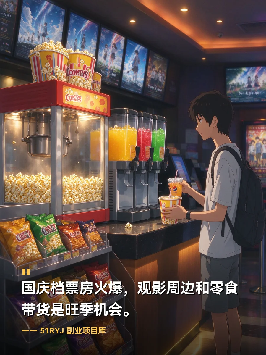 国庆档票房破3亿神探之痕迹领跑，电影院里卖爆的这几样观影好物带货值得跟一波