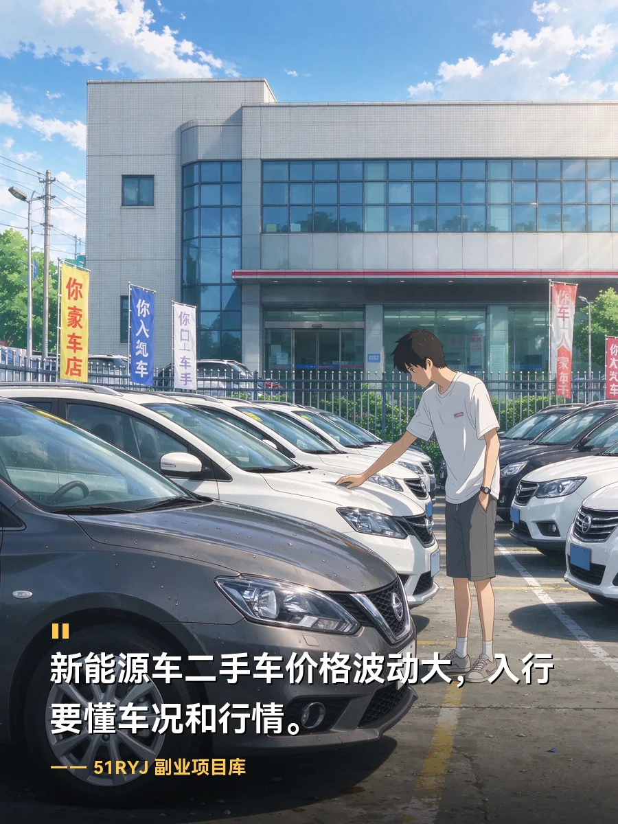 问界二手车价格上演过山车上热搜，新能源车收车倒卖这门生意普通人能不能入行
