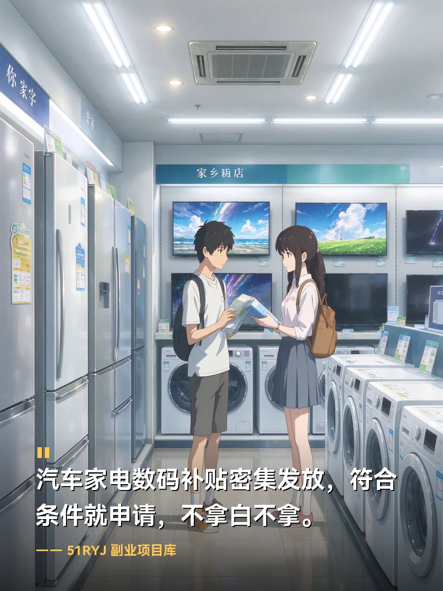 多地密集发补贴稳增长上热搜，从汽车到家电到数码，普通人这波政府羊毛怎么薅才不亏