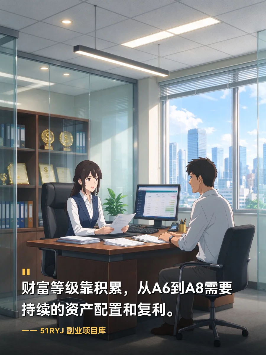 真正A8是净资产超千万上热搜，A6到A8财富等级差在哪，普通人怎么一步步往上爬