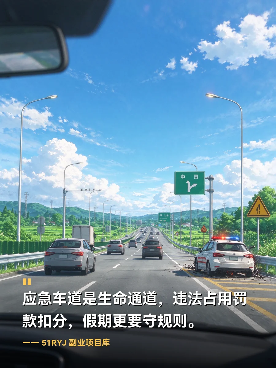 深圳车主走应急车道被罚6000，国庆自驾这些坑别踩