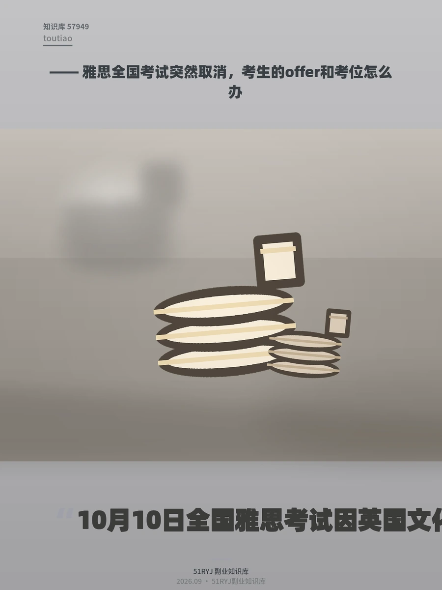 雅思全国考试突然取消，考生的offer和考位怎么办