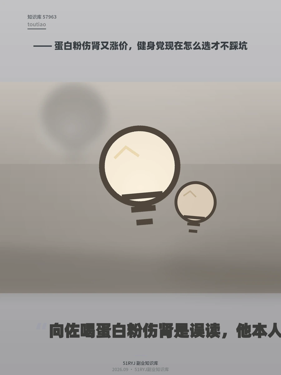 蛋白粉伤肾又涨价，健身党现在怎么选才不踩坑