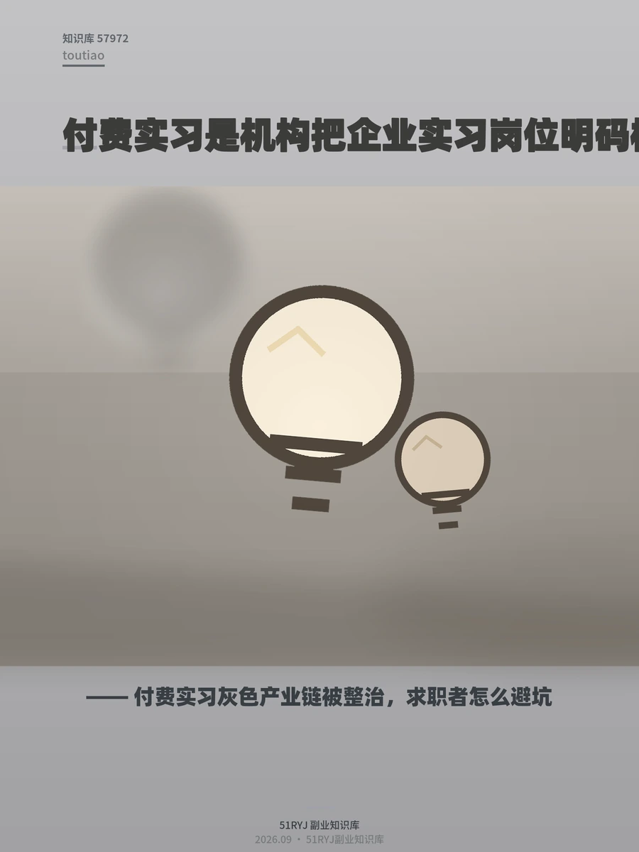 付费实习灰色产业链被整治，求职者怎么避坑