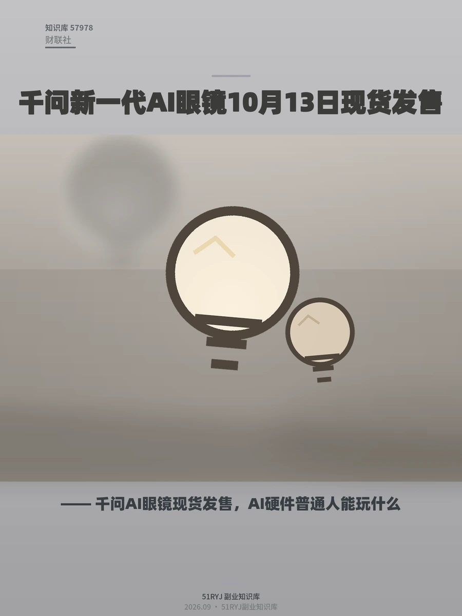 千问AI眼镜现货发售，AI硬件普通人能玩什么