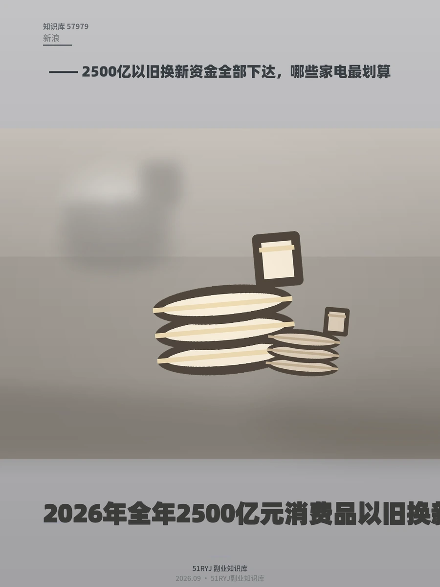 2500亿以旧换新资金全部下达，哪些家电最划算