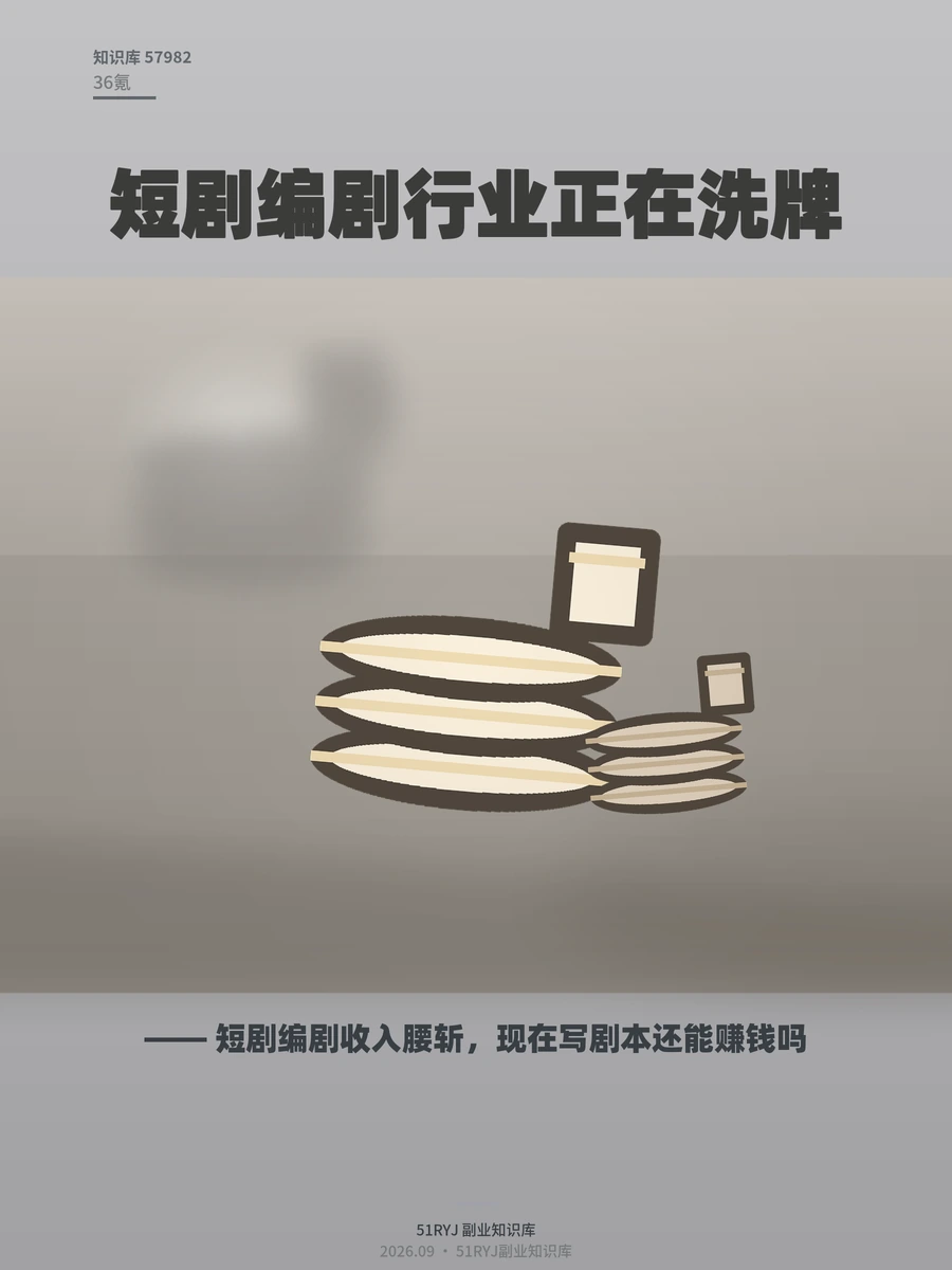短剧编剧收入腰斩，现在写剧本还能赚钱吗