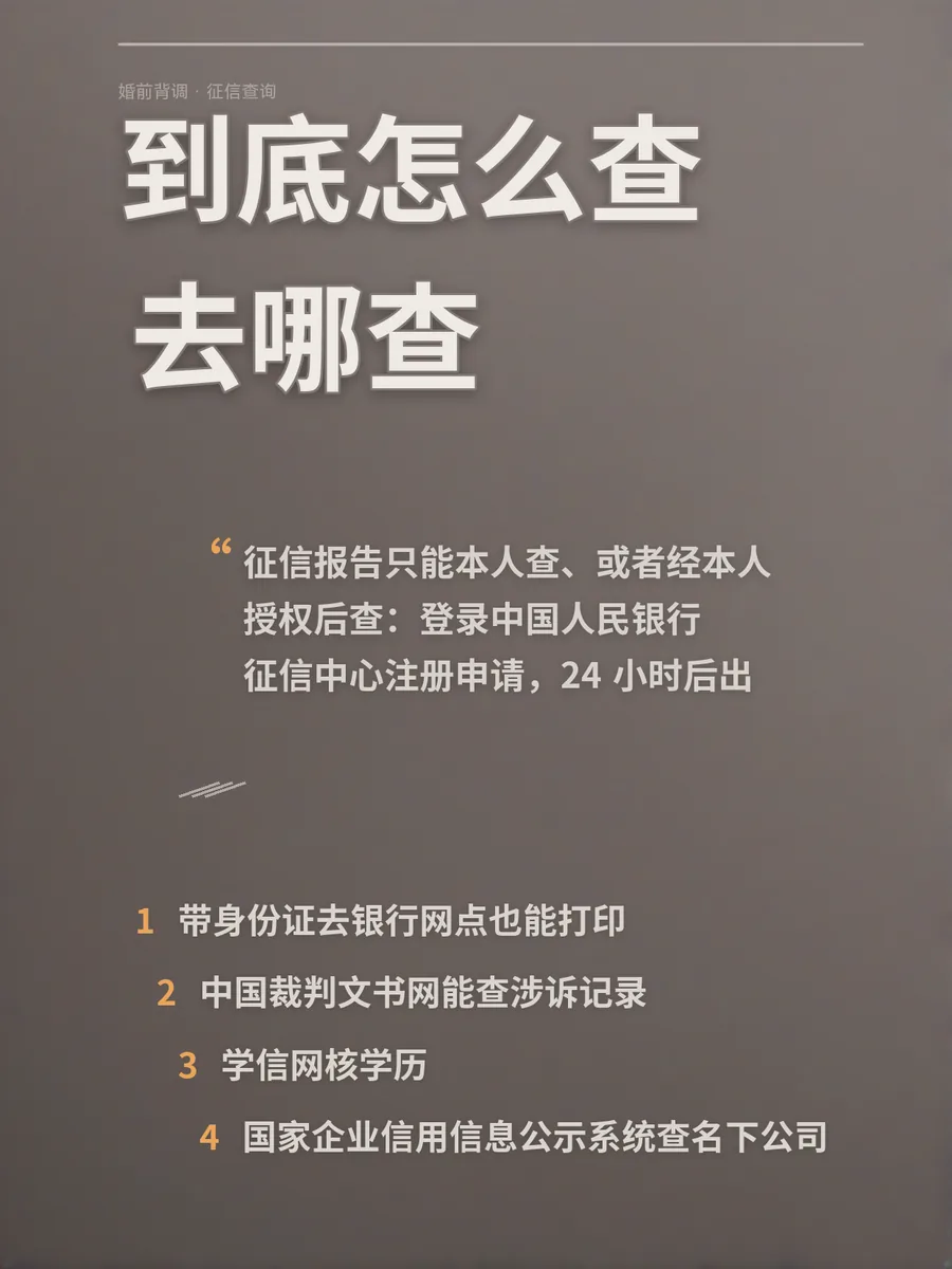 结婚前最好互查网贷征信，到底怎么查、去哪查